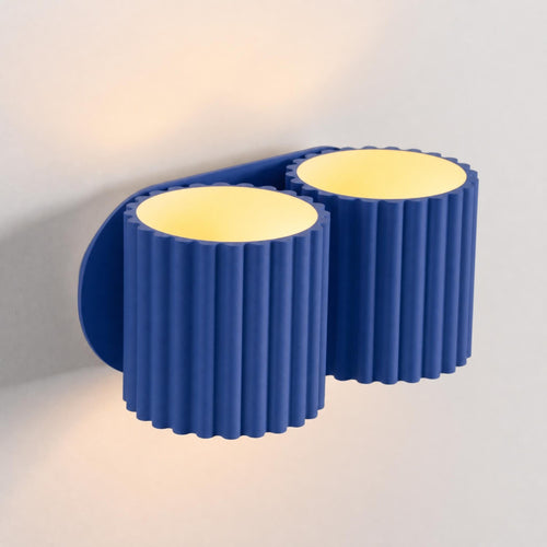 Sollux Lighting Wandlamp AURA 2 ultramarijn G9 - 21x12x10cm
