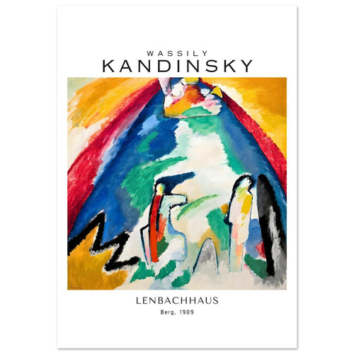 Artfulprints  Wassily Kandinsky - Berg   poster 70x100 cm - vtwonen shop