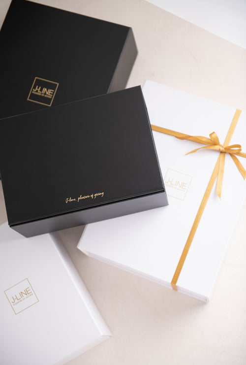 J-Line geschenkdoos - papier - zwart - small