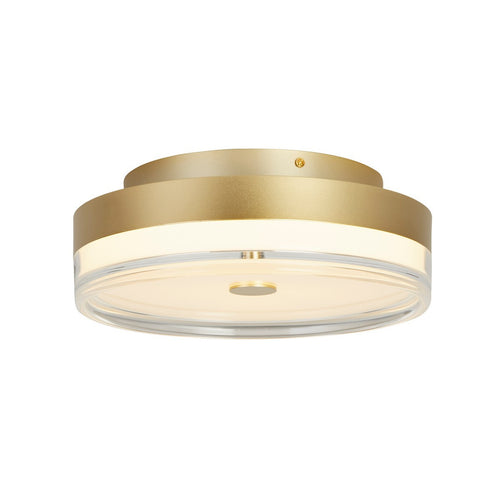 Searchlight Cyprus LED-plafondlamp, goudkleurig metaal en helder acryl