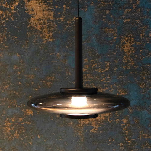 Artdelight Hanglamp Madison 3L - Zwart/Smoke