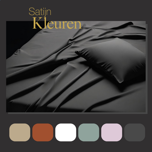 Ten Cate premium - hoeslaken - 140x200 - 100% katoen satijn - antraciet