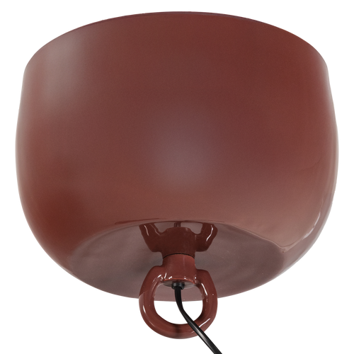 WOOOD tafellamp 25xØ26 cm Mero - Metaal - Hoogglans Rood - 25x26x26