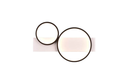 Trio Leuchten plafondlamp Medera - 2 lichts - 54  x 8   cm - zwart wit - vtwonen shop