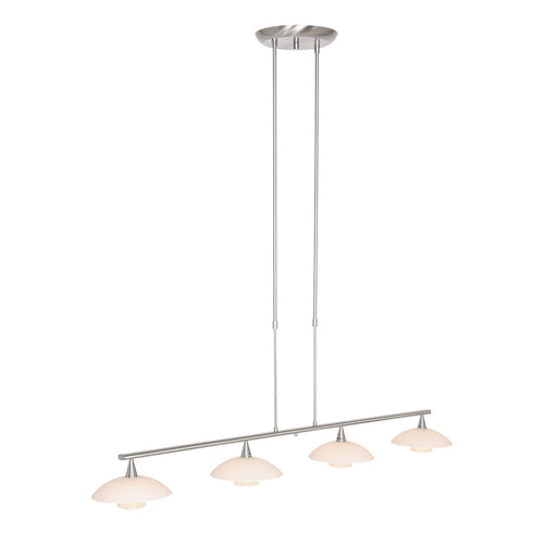 Steinhauer hanglamp tallerken - 4 lichts - 100x 120 cm - mat chroom - vtwonen shop