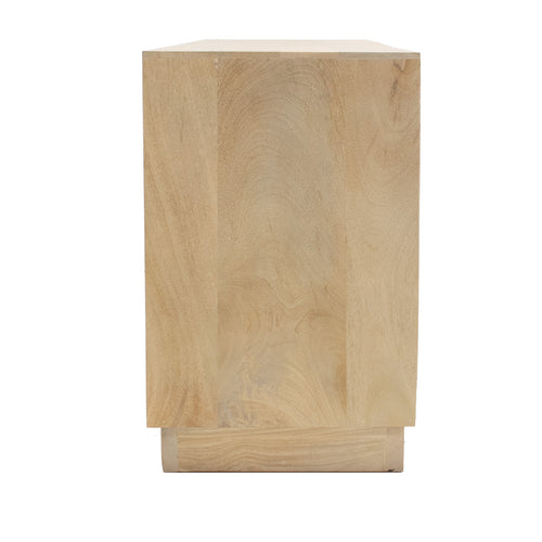 Giga Meubel Dressoir Nika - Mangohout - Naturel - 180x40x63cm - vtwonen shop