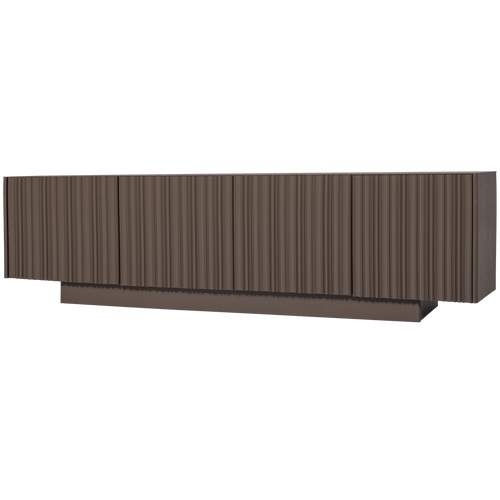 WOOOD tv meubel Nova 200 cm - Grenen - Truffel Bruin - 54x200x40