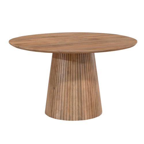 StarFurn Eettafel Solana - Rond Naturel Hout - 130x130x76cm - vtwonen shop