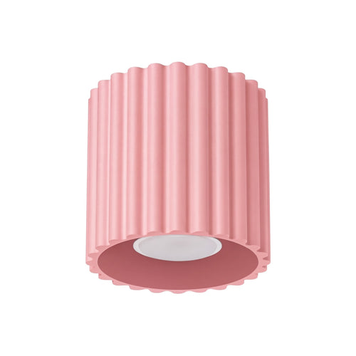 Sollux Lighting Plafondlamp AURA 1 roze GU10 - 10x10x10cm