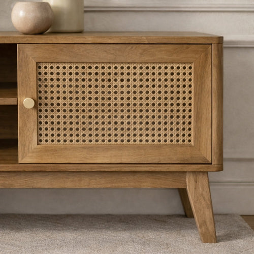 Calicosy - PALMO TV-meubel Woonkamer - Licht hout - 39x140x49 cm