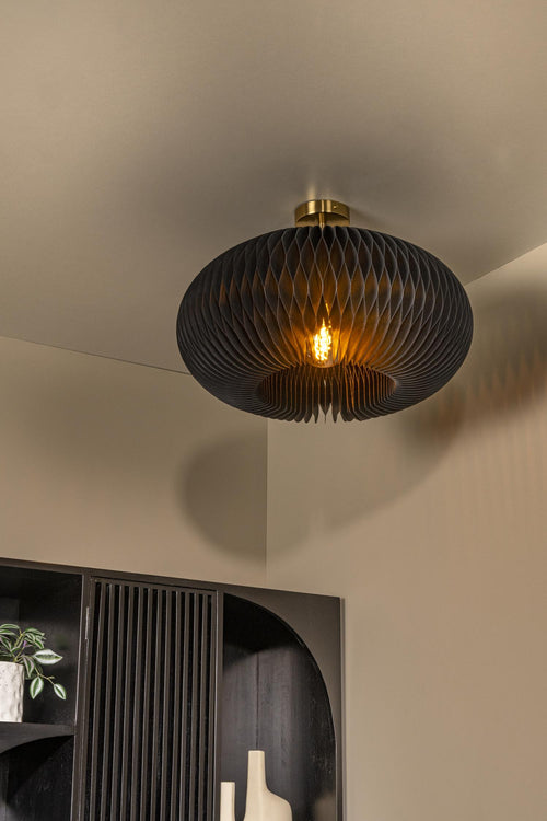 Lucide plafonnière ARMONI - 1xE27 - Zwart - vtwonen shop