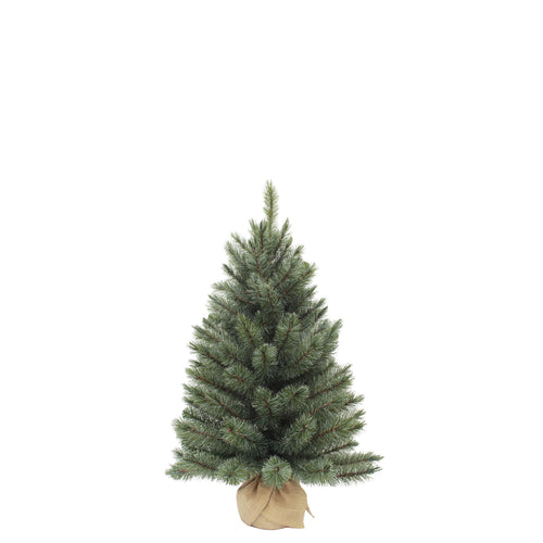 Triumph Tree Forest Frosted Kunstkerstboom in Jute - H90 x Ø61 cm - Blauw
