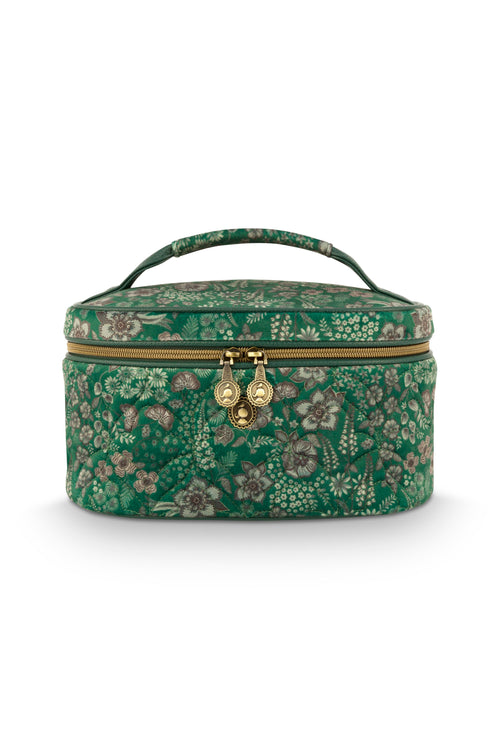 Pip Studio - Cleo Beautycase Dames - Daisy Dreams - Groen - 26x16x16cm
