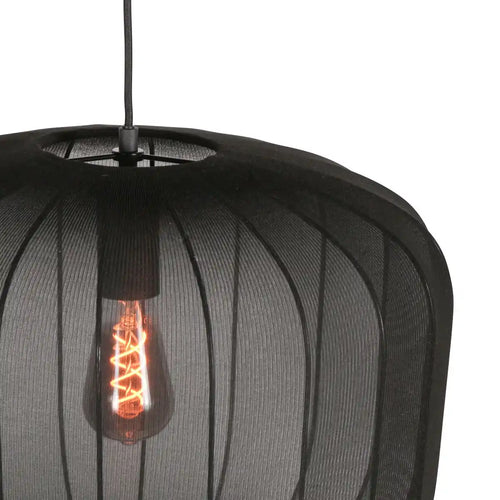 Anne Light & home hanglamp Sable - 1 lichts - 55  x 150   cm - zwart