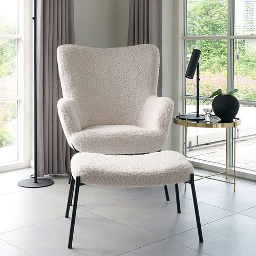 Artichok Rosemarie teddy fauteuil gebroken wit - vtwonen shop