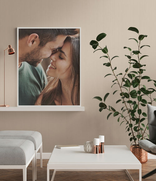 A.S. Création behang effen beige en bruin - 53 cm x 10.05 m - AS-380991
