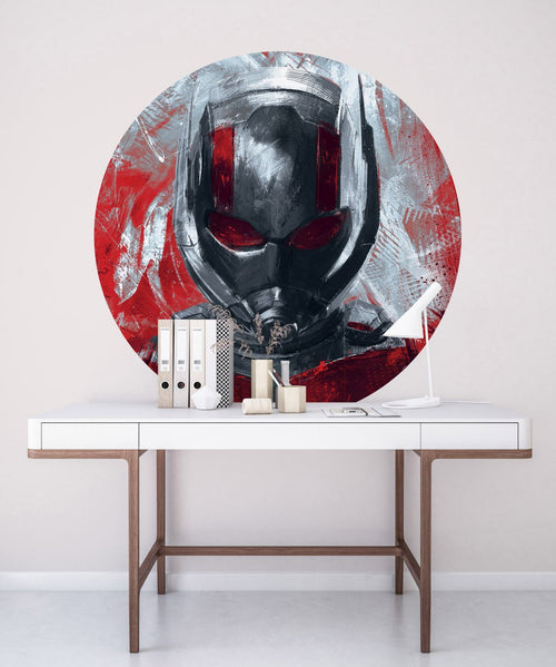 Sanders & Sanders zelfklevende behangcirkel The Avengers Ant-Man rood en grijs - Ø 128 cm - 612047