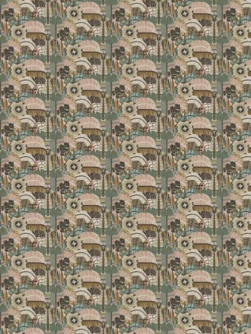 Borastapeter behang tropische jungle bladeren bruin - 49 cm x 10.05 m - 660806