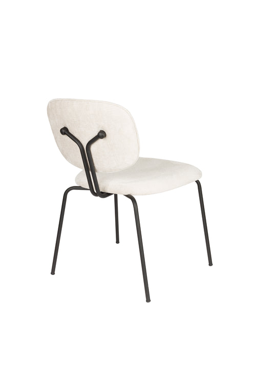 Housecraft Living Bouton Eetkamerstoelen Off White - Set van 2 - vtwonen shop