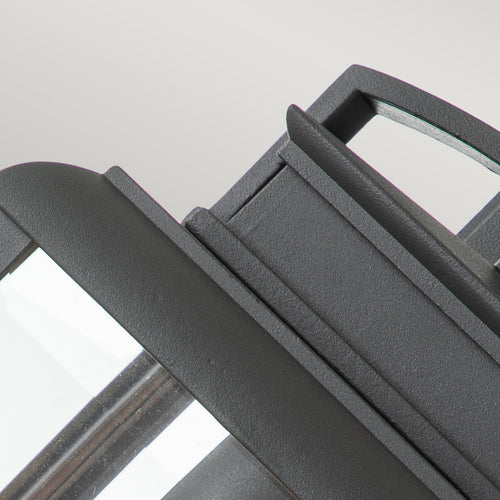 Elstead Quoizel Byron Outdoor Wandlantaarn Grafiet met Pewter Reflector, IP44
