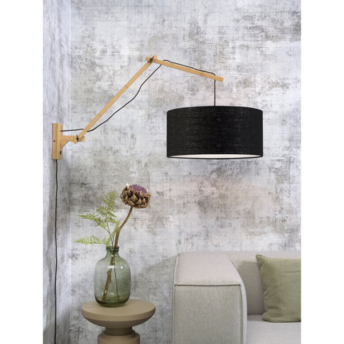 GOOD&MOJO wandlamp Andes - bruin - Ø47cm