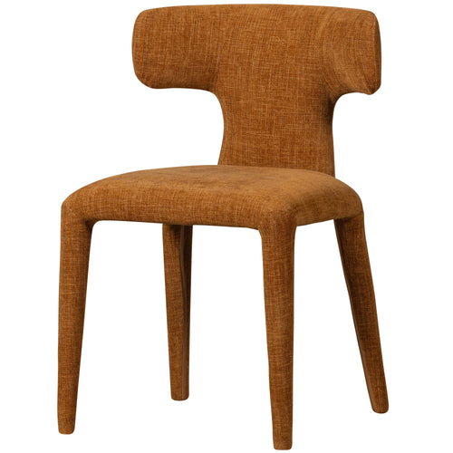 WOOOD eetkamerstoelen Permit - Polyester - Cinnamon - Set van 6