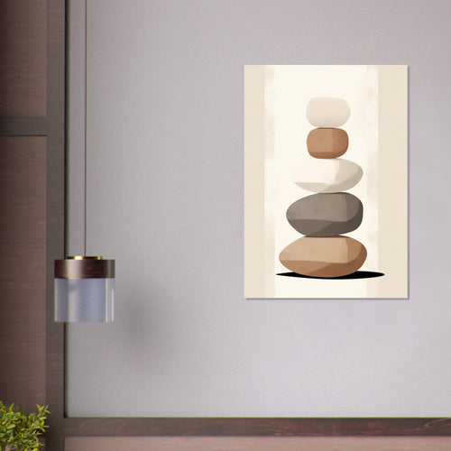 Artfulprints  Stacked stones   poster 70x100 cm - vtwonen shop