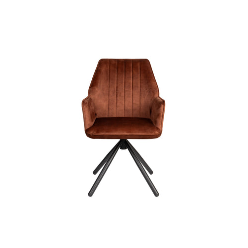 Housecraft Living Jamie Eetkamerstoelen met armleuning Rust/ Bruin - Set van 2 - vtwonen shop