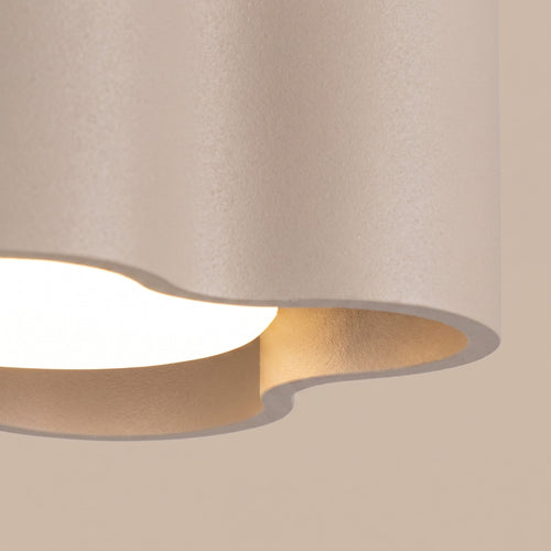 Sollux Lighting Plafondlamp OVIO 1 taupe Gx53 - 12x12x6cm