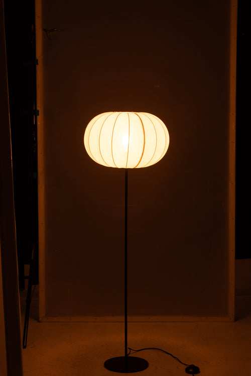 J-Line vloerlamp Lantaarn - metaal/textiel - wit - small - vtwonen shop