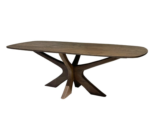 Brix eetkamertafel Montreaux - bruin - mangohout - 250cm