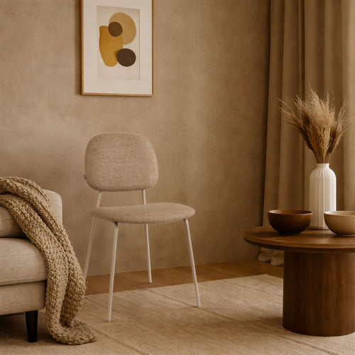Nolon Jasmijn Eetkamerstoel  Taupe Melange - Grijsbeige