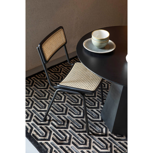 Zuiver Jort Eetkamerstoelen  Naturel/Zwart - Set van 2 - vtwonen shop