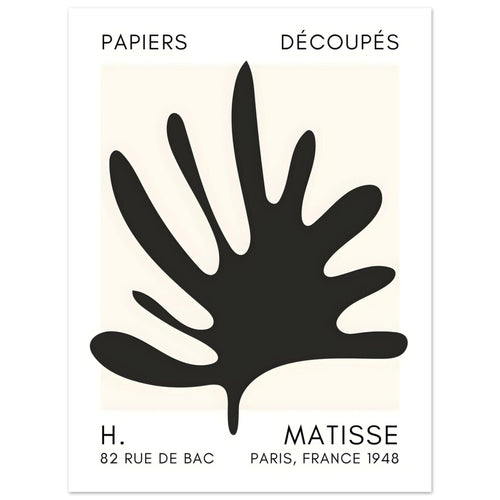 Artfulprints  Matisse – Coral drift black   poster 30x40 cm - vtwonen shop