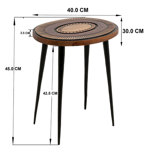 Kare Design Bijzettafel Medina ovaal