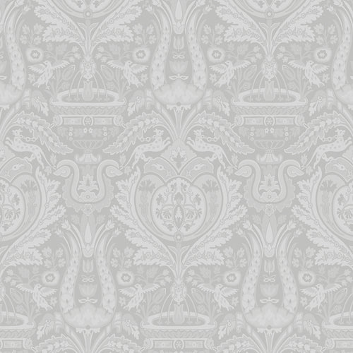Laura Ashley Vliesbehang - Heraldic Damask Slate Grey - 10mx52cm - vtwonen shop
