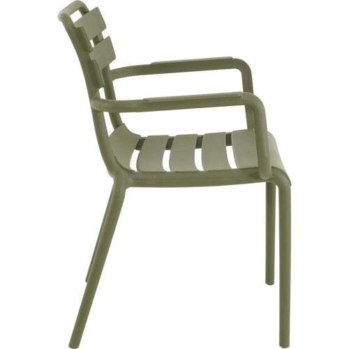 Lesli Living bistrostoel Torvi - groen - 54x56x81cm