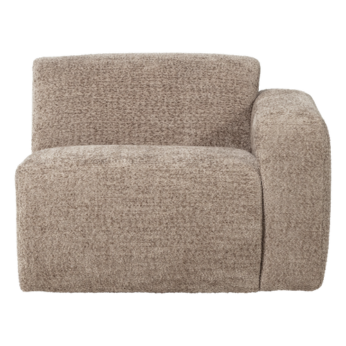 WOOOD 1-zits bank arm rechts Mojo Base - Wollig - Donkerzand - 74x105x97