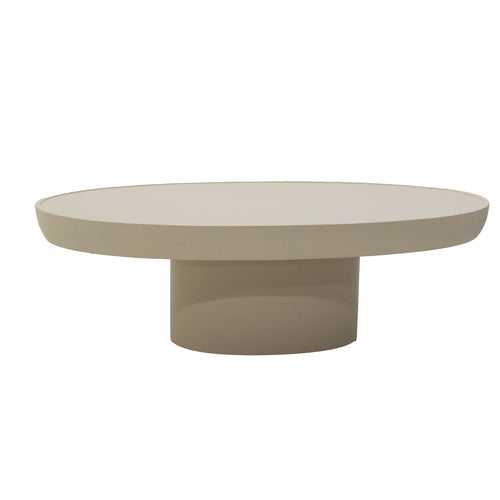 DÉJA Living Salontafel Livinia Ovaal - Beige - 120x65x39cm - vtwonen shop