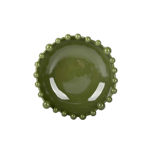 Present Time schaal Cadiz Dotty Waved - groen - 26.8x26.2x8.5cm