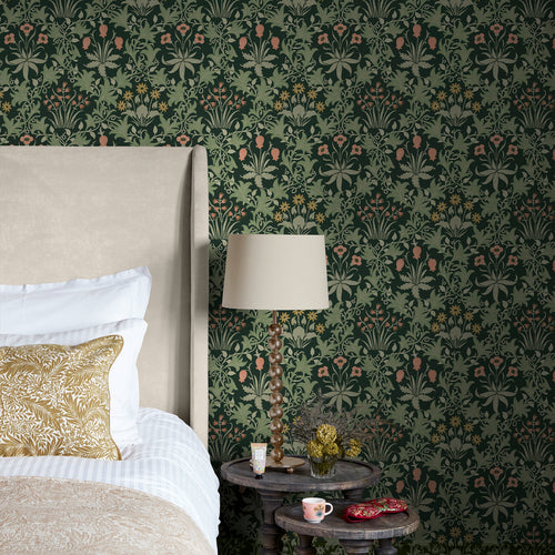William Morris at Home Vliesbehang - Celandine Forest