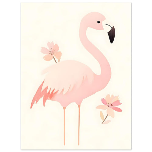 Artfulprints  Tropische flamingo   poster 30x40 cm - vtwonen shop