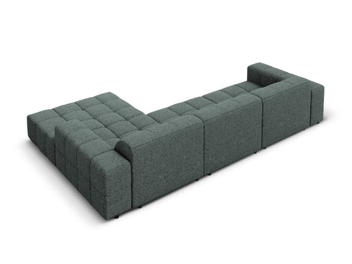 Cosmopolitan Design rechter hoekbank Chicago 4-zits, chenille olie - 167x294x78cm