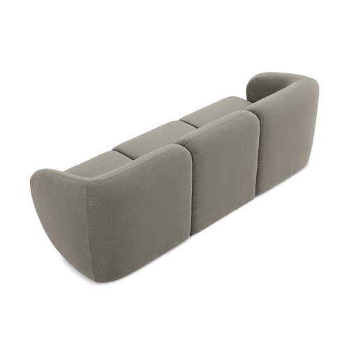 LaMiaSofa 3-zits bank Cervo - bouclé - grijs - 244x94x75