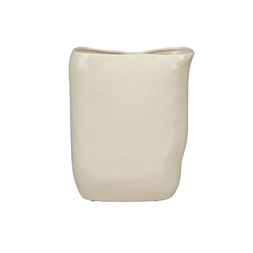 Dutchbone Edna Vaas 24 cm Beige - vtwonen shop