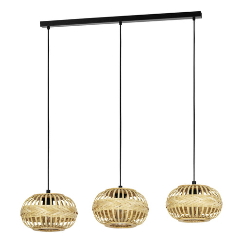 EGLO hanglamp Amsfield 1 - e27 - zwart - vtwonen shop