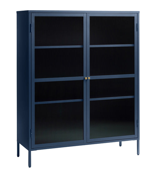 Rebellenclub vitrinekast omeo - 140 x 111 cm - blauw - vtwonen shop