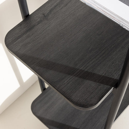 Nest living Werne Lage Houten Boekenkast - B 120 cm - Zwart - vtwonen shop