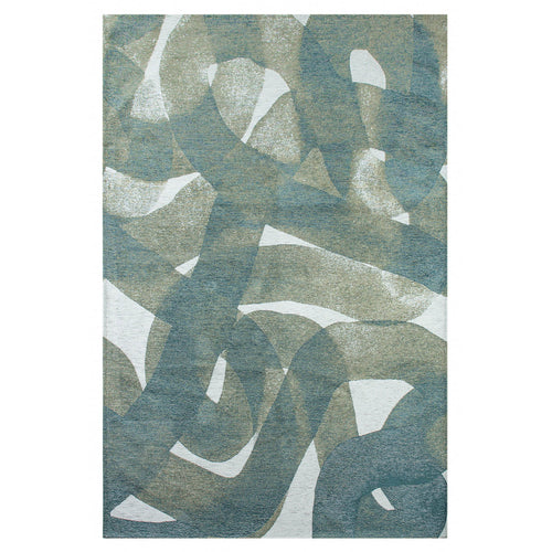 Lola&Moi vloerkleed Teal - zilver - 200x280cm