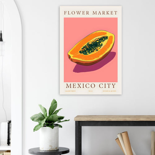 Artfulprints  Flower market - Mexico City   poster 70x100 cm - vtwonen shop